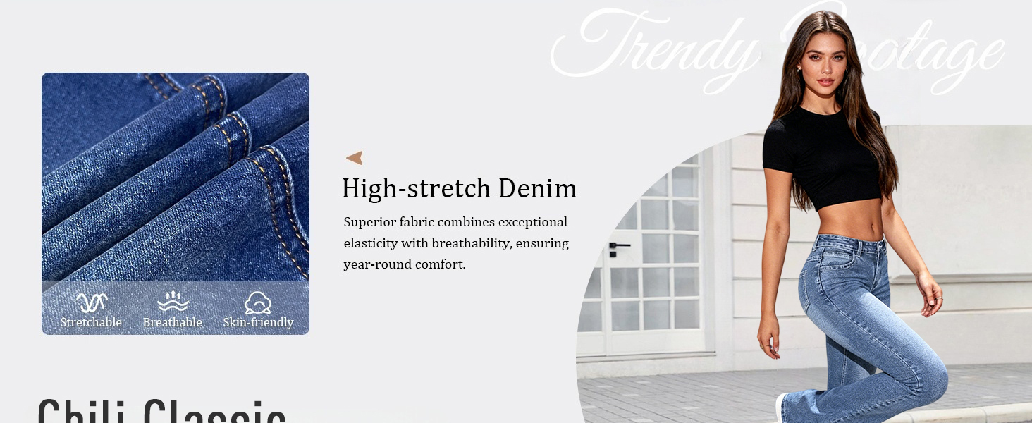 women bell bottom jeans flared bootcut stretch denim pants womens flare denim trouser