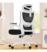 Marsail Drafting Chair with Flip-Up Armrests and Footrest, Ergonomic Tall Office Chair, Height Ad...