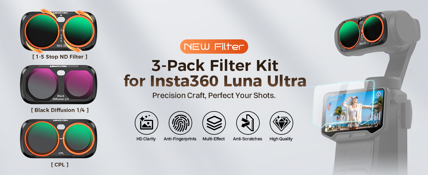 nd filters for Insta360 Luna Ultra