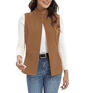Xeoxarel Women's Fleece Vest with 6 Pockets (XS-2XL)