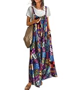 YESNO Women Wide Leg Palazzo Pants Summer Flowy Floral Casual Culottes High Waisted Lounge Beach ...