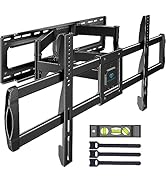 PERLESMITH Full Motion TV Wall Mount for 37-75 inch TVs with VESA 600x400mm, Corner Articulating ...