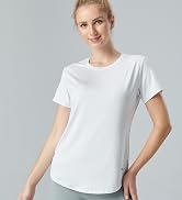 4-Pack Women's Long Sleeve Shirts with Thumb Holes, Athletic Dry Fit T-Shirt Sun Protection Crewn...