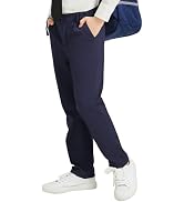 QBK Relaxed Fit Stretch School Uniform Pant Chino Pants for Toddler to Youth Boys and Girls