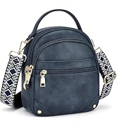 Fiiuos Anti Theft Crossbody Bags for Women RFID Small Shoulder Bag for Travel, Mini Cross Body Pu...