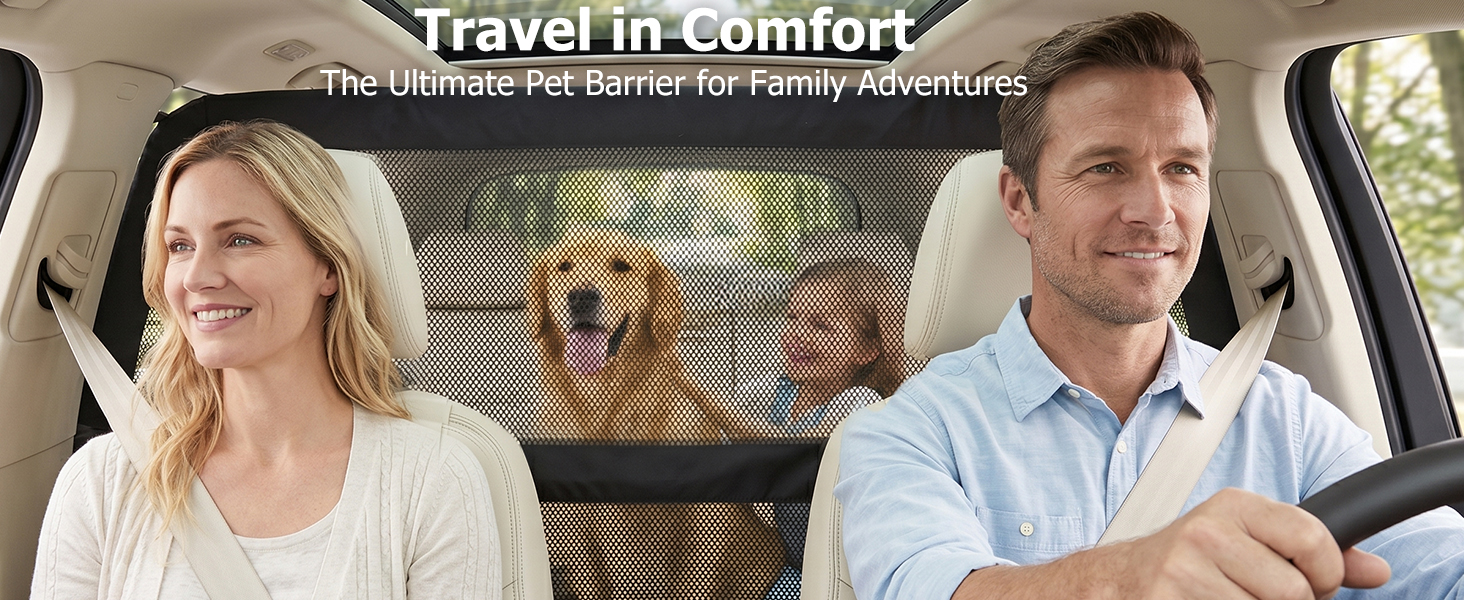 Travel in Comfort — The Ultimate Pet Barrier for Family Adventures