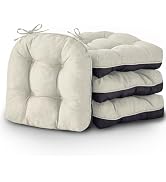 Kitchen Chair Cushions Set of 4, Chair Cushions for Dining Chairs, Seat Cushions for Kitchen Chai...