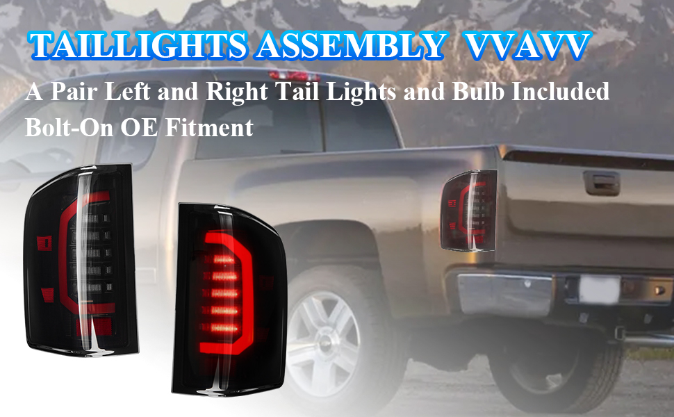 2007-2013 Chevy Silverado 1500 taillight