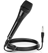 HWWR Wireless Microphones, Professional Dual Karaoke Microphones, Wireless Dynamic Microphone Sys...