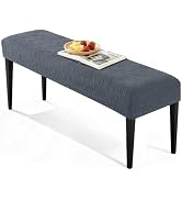 VANSOFY Couch Cushion Covers for Sectional Sofa, Stretch Jacquard Couch Seat Cushion Covers, Indi...