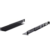 RackPath 1U Cantilever Universal Rack Shelf - 14in Deep – Rackmount Shelf for 19’’ AV/Network Equ...