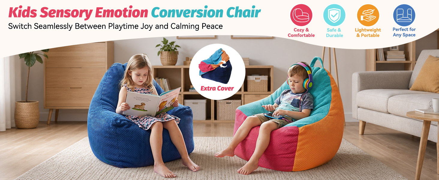 Kids Sensory Emotion Conversion Chair