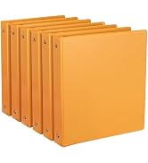 CIXILDTS 1-Inch 3 Ring Binder, Standard Round Ring Binder Fit Letter Size Paper, Presentation Vie...
