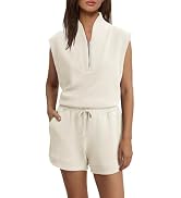 ReachMe Womens Oversized Striped 2 Piece Set Sweater and Wide Leg Pants with Pockets Pajama Loung...