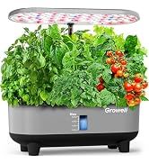 Growell Hydroponics Growing System Kit, 16 Pods Indoor Garden with 28W Full Spectrum LED Grow Lig...