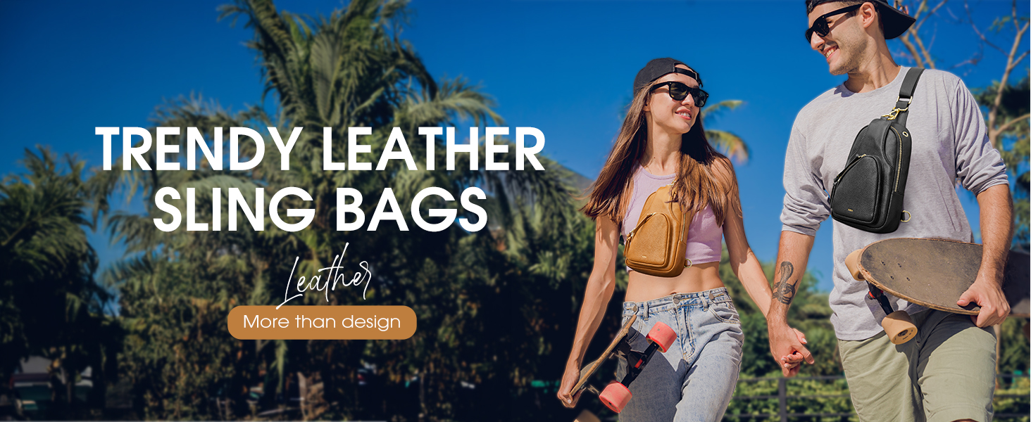 leather sling bag for women