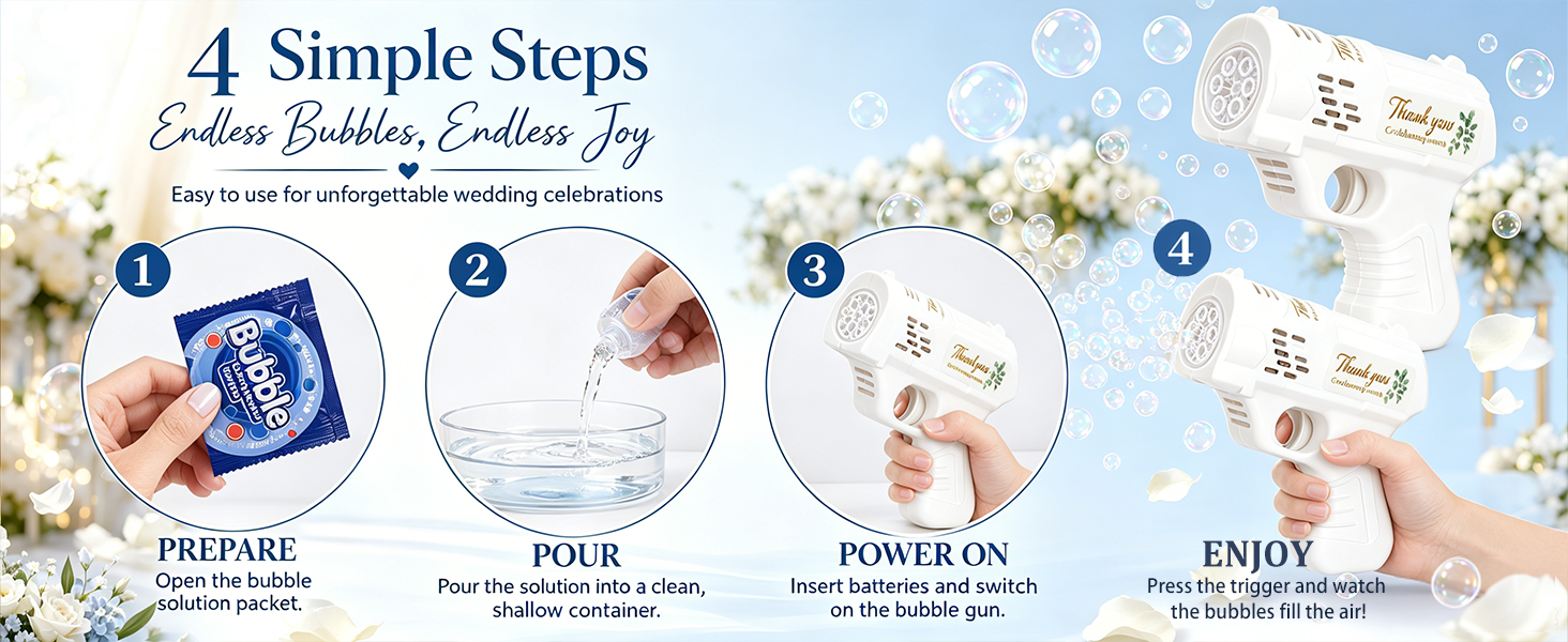 bubble guns for wedding