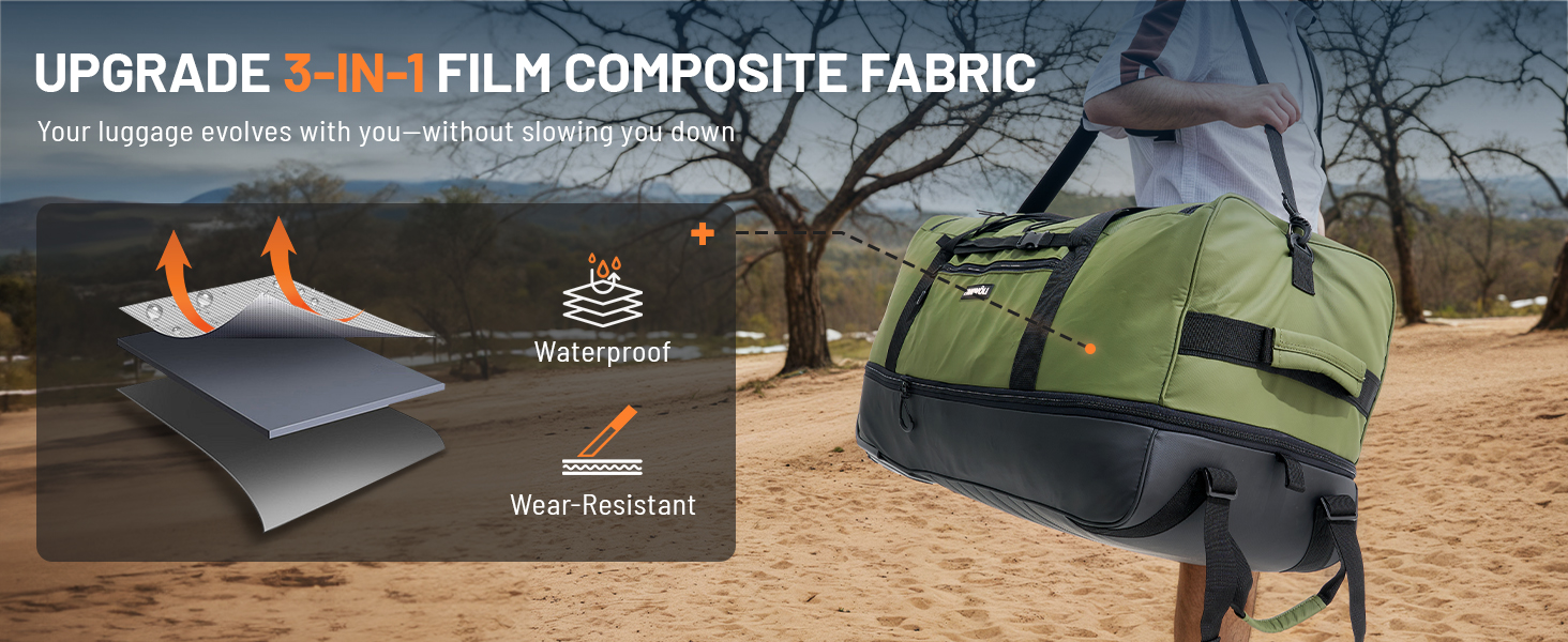 duffle bag with wheels