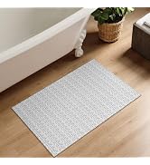 Collive Washable 2x3 Small Bathroom Rugs, Cotton Woven Rug for Entryway Tan Non Slip Indoor Doorm...