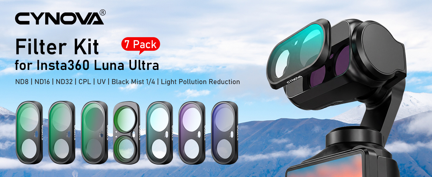 for insta360 luna ultra filters