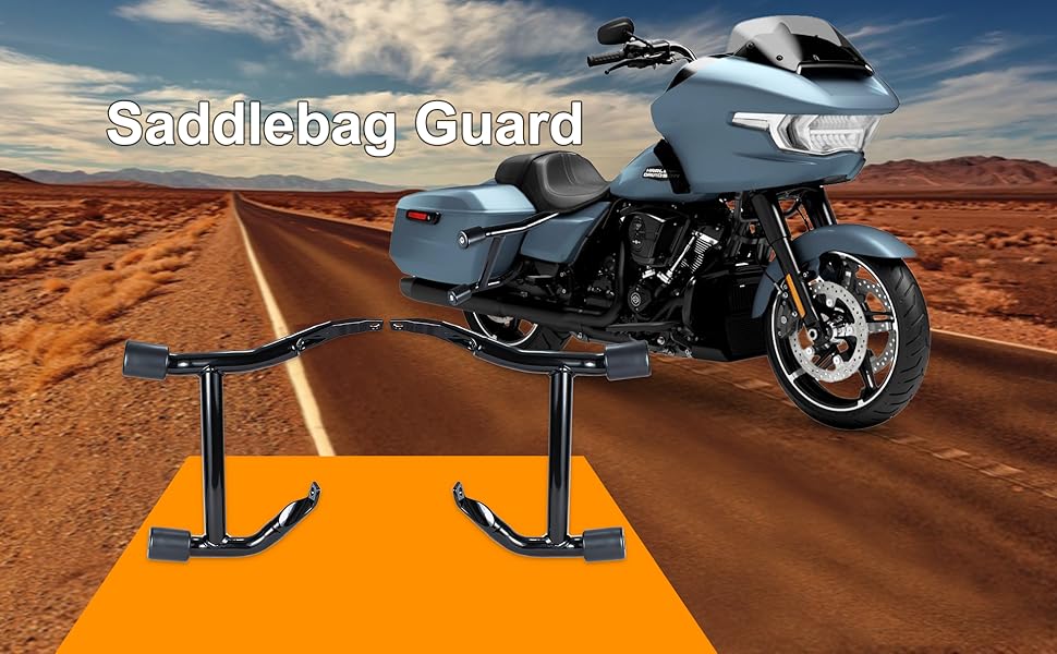 saddle bag crash bars for harley davidson