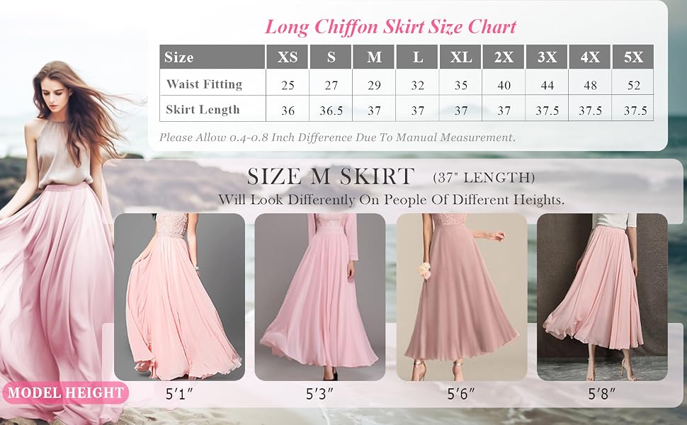 Women Chiffon Skirt