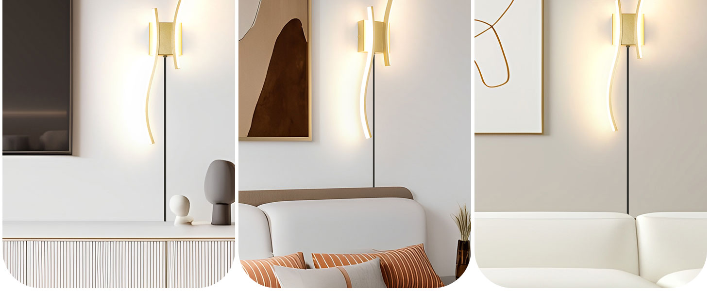 6 plug in wall scone