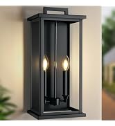 ZSMAIKU Large Outdoor Lights For House,Modern Exterior Lighting Fixtures,Black Outdoor Wall Lante...