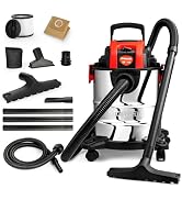 Shop-Vac 3 Gallon 4.0 HP Wet/Dry Vacuum with Blower Function, Stainless Steel Tank, Portable Shop...