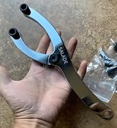 Salade Heavy Spanner Wrench,Adjustable Gland Nut Wrench,for Removing Hydraulic Cylinder,Equipped ...