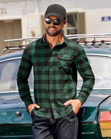 COOFANDY Men's Dress Shirts Long Sleeve Button Down Shirts Business Casual Shirts
