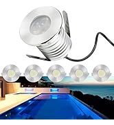 Gardencoin Outdoor Recessed LED Lights, Widely Used Deck Stair and Soffit Lighting, 3W 12-24V Low...