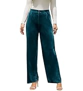 Rasutina Women's Wide Leg Capri Pants Work Cropped Pants Casual Summer Capris High Waisted Crop P...