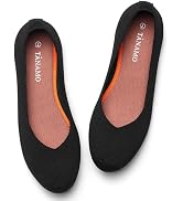 Tanamo Women's Flat Ballet Shoes Knit Flat Shoes for Women Round Toe Slip on Women Flats for Dres...