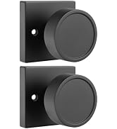 Haidms Matte Black Dummy Door Knobs, Half No-Turning Dummy Knob for Closet Doors, Zinc-Alloy Sing...