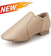 Stelle Jazz Shoes for Girls Boys Leather Unisex Slip-On Dance Shoes (Toddler/Little Kid/Big Kid)