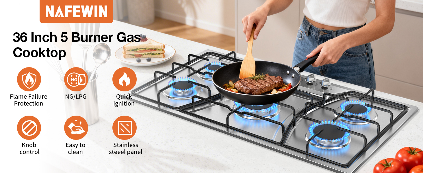 36 inch Gas Cooktop