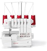 SINGER HD0450S Heavy Duty Serger | Overlock Machine with 2-3-4 Thread Capability, 1300 Stitches/M...