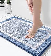OLANLY Bathroom Rugs 24x16, Extra Soft and Absorbent Microfiber Bath Mat, Non-Slip, Machine Washa...