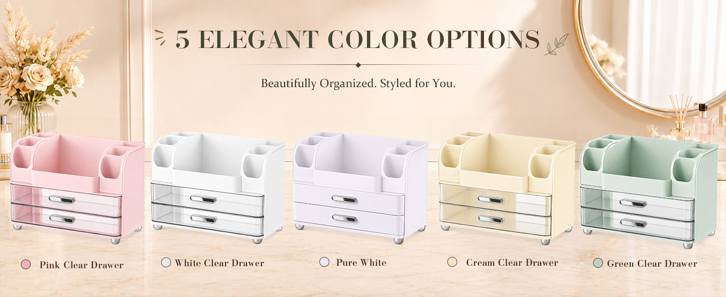 810 Large Makeup Organizer Countertop 8.1