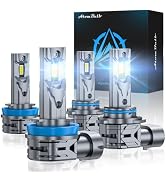 AtomBulb 9005/HB3 Light Bulbs,40000LM 1:1 Halogen Size HB3 Fog Light Bulb,1000% Brighter 6500K Co...