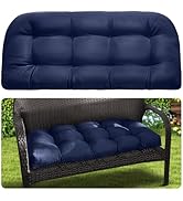 MAGIC ELEPHANT Outdoor Chair Cushions Set of 2, Memory Foam Seat Cushion Pads for Wicker Chair an...