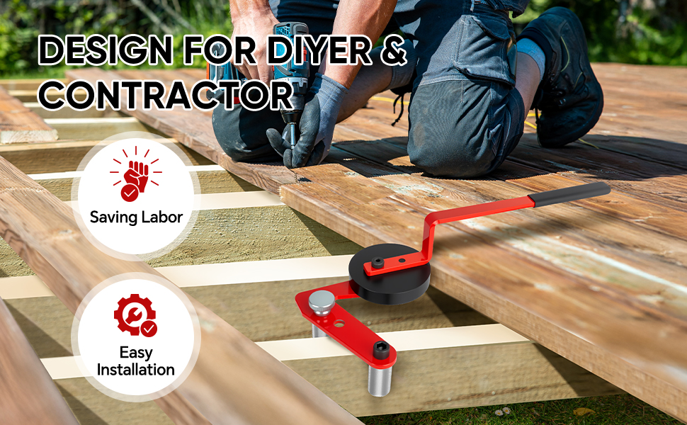 Deck Board Straightening Tool Bending Straightener: Professional Decking Lever Bender