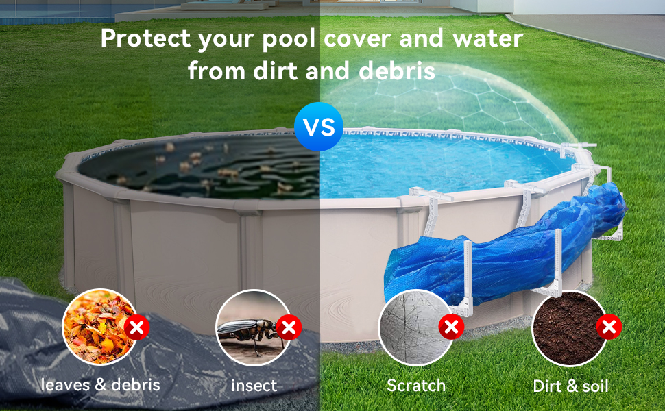 solar cover hooks for above ground pool