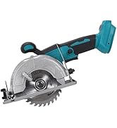 5 Inch Brushless Cordless Circular Saw with 4000mAh Battery,6500 RPM Compact Circular Saw,20mm Ar...
