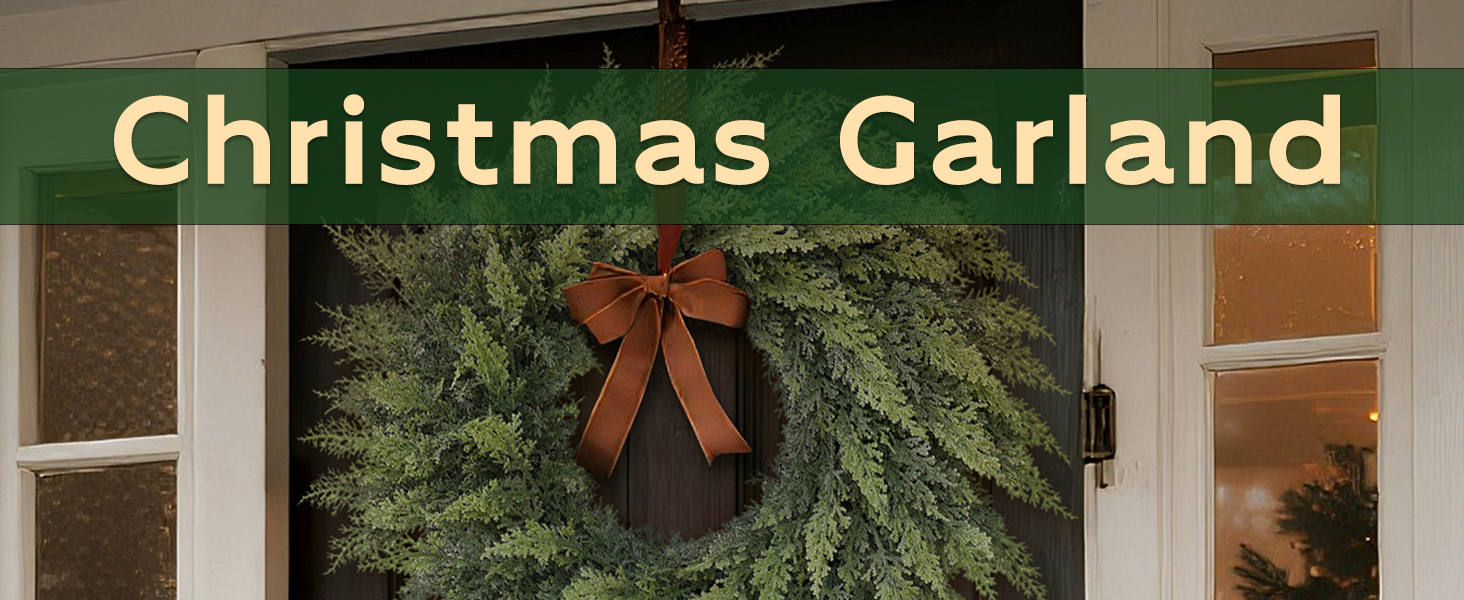 Real Touch Artificial Cedar Wreath