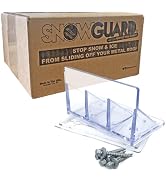 20 Pack Large Snow Guards for Metal Roofs – Heavy-Duty Polycarbonate with All-Weather Neoprene Wa...