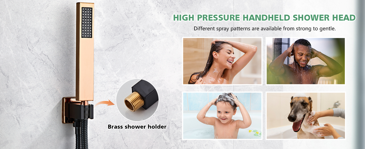 RTTWYYUU Rainfall Shower Faucet Set