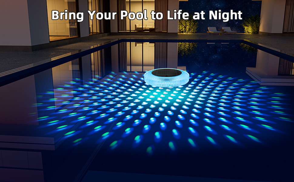 solar floating pool lights