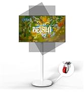 BEISHI Stainless Steel Art Rolling TV Cart, Mobile TV Stand for 65-110inch TVs, Heavy Duty TV Sta...